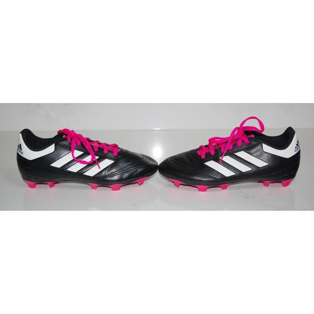 Adidas Goletto VI‎ FG Kids Size 4 US Soccer Cleats Black Pink White BB0571